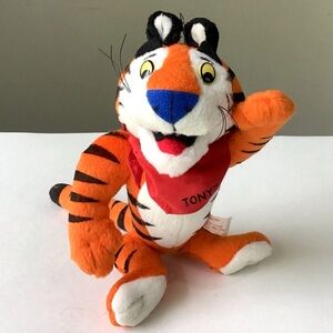 Vintage 1997 Tony The Tiger Jointed Plush 9” Kelloggs Frosted Flakes Collectible